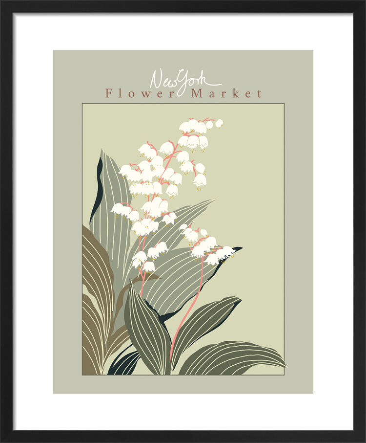 Flower Market New York Framed Art Print by Annick