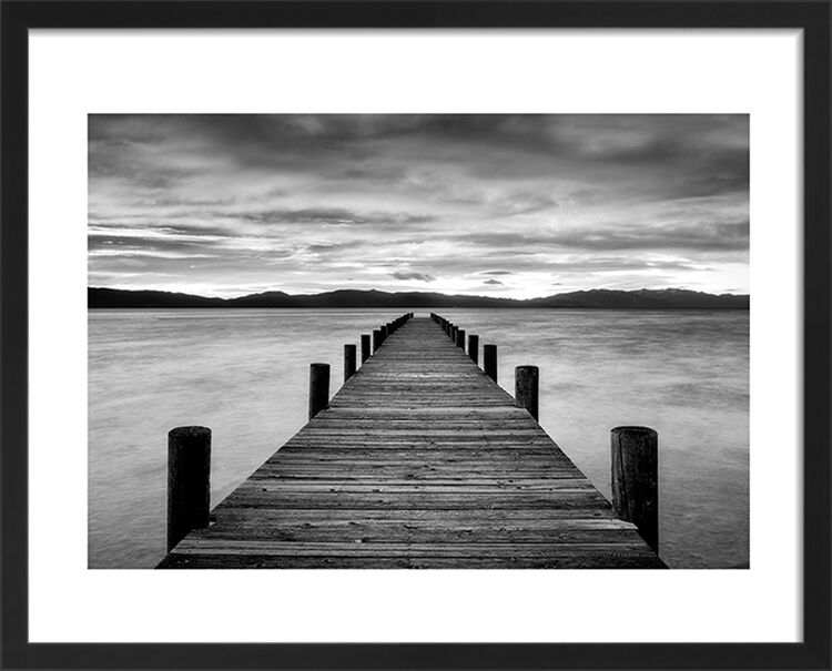 Morning Pier Framed Art Print by Dennis Frates