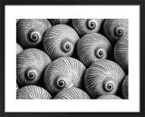 Striped Moon Framed Art Print by Dennis Frates