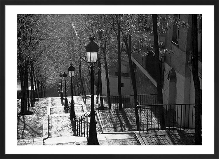 Montmartre, Paris Framed Art Print by Heiko Lanio