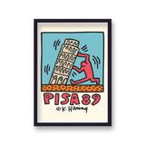 Pisa 89 Framed Art Print By Keith Haring