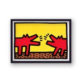 Talking Dogs Framed Art Print By Keith Haring