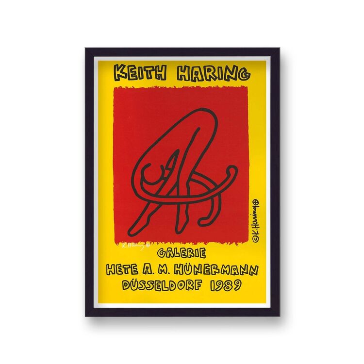 Balerina Galerie Hunermann Framed Art Print By Keith Haring