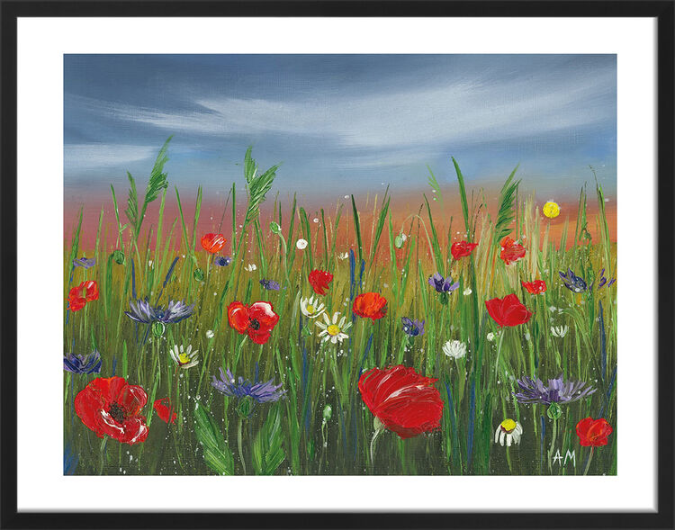 Poppies Framed Art Print by Alison McIlkenny