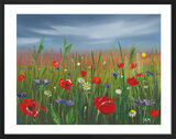 Poppies Framed Art Print by Alison McIlkenny