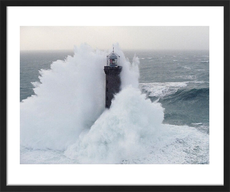 Phares Dans La Tempête, Kéreon Framed Art Print by Jean Guichard