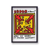 Brddr Exhibition Framed Art Print By Keith Haring
