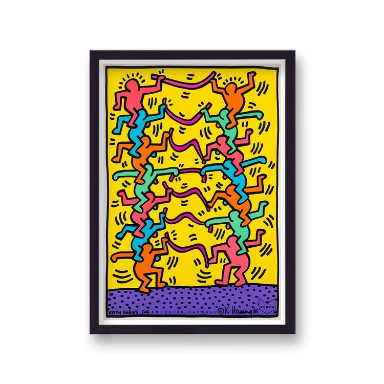 Emporium Capwell Framed Art Print By Keith Haring