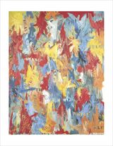 False Start, 1959 Art Print by Jasper Johns