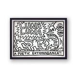 Luna Luna Poetry Promo Framed Art Print By Keith Haring