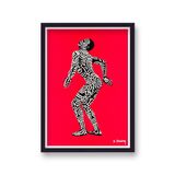 Painted Man 1 Framed Art Print By Keith Haring
