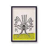 Painted Man 2 Framed Art Print By Keith Haring