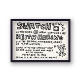 Swatch Promo 1986 Framed Art Print By Keith Haring