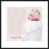 Nothing Lasts Forever Framed Art Print from the Marilyn Monroe Collection