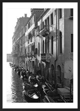 Gondolas, Venice Framed Art Print by Heiko Lanio