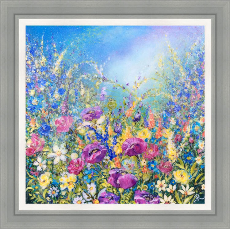 Meadow Delight Framed Limited Edition Art Print by Jan Rogers