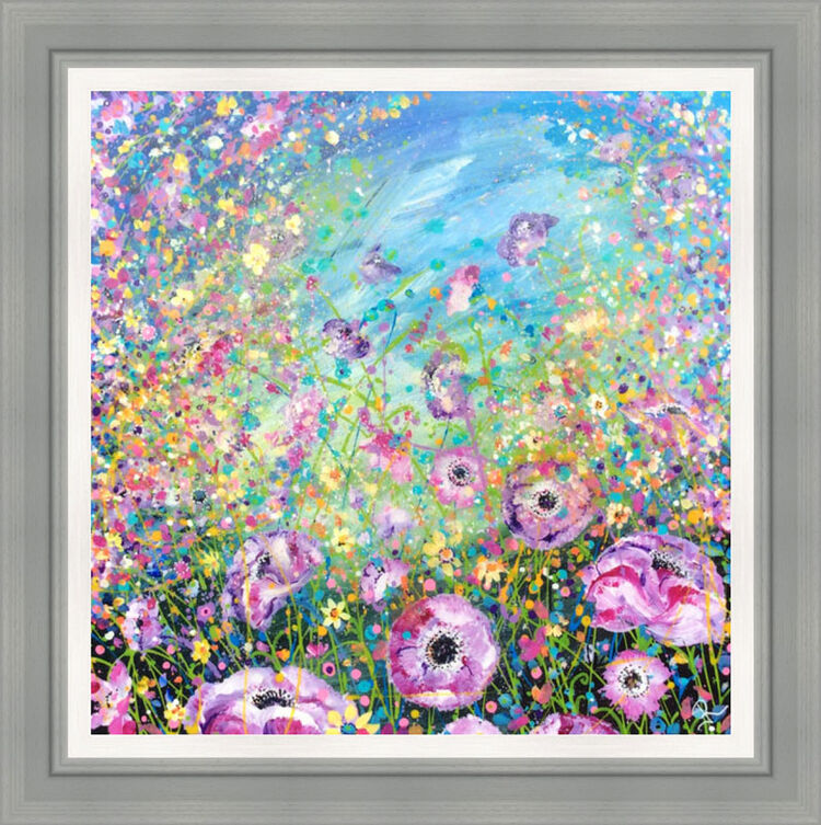 Purple Daze Framed Limited Edition Art Print by Jan Rogers