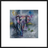 Elephant Stride Framed Art Print by Alison McIlkenny