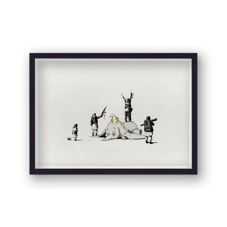 Dumbo Framed Art Print by Banksy