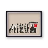 Festival Destroy Capitalism Framed Art Print by Banksy