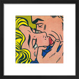 Kiss V Framed Art Print by Roy Lichtenstein