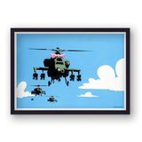 Happy Choppers V2 Framed Art Print by Banksy