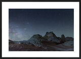 The Milky Way over White Pocket, Arizona Framed Art Print by David Clapp
