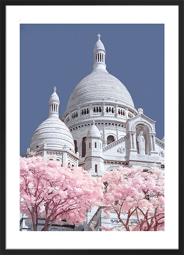 Sacre Coeur Infrared, Paris Framed Art Print by David Clapp