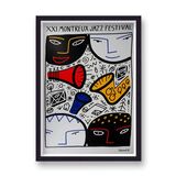 21st Montreux Jazz Festival Vintage Music Framed Art Print