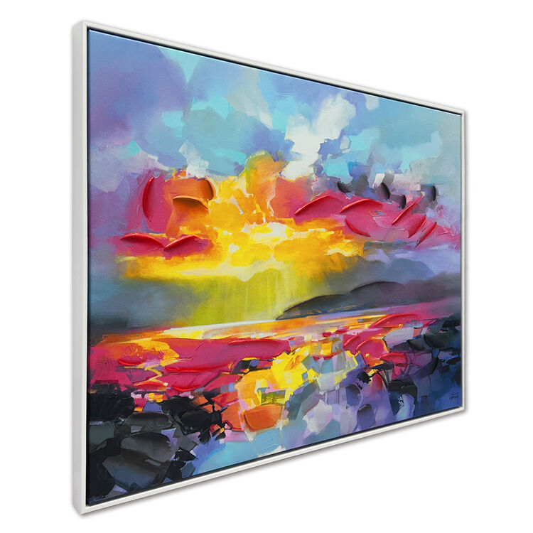 Golden Awe Framed Canvas Art Print by Scott Naismith