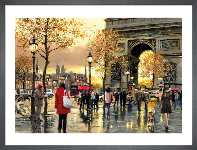 Arc De Triomphe Framed Art Print by Richard Macneil