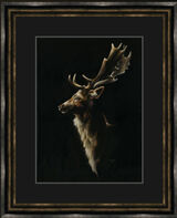 Dusk Till Dawn - Stag Framed Limited Edition Art Print by Kay Johns