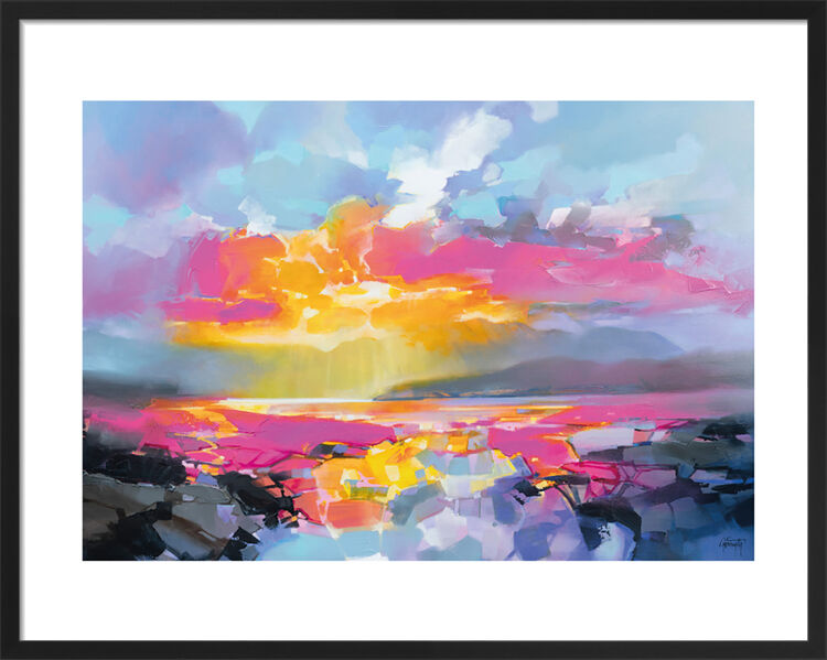 Golden Awe Framed Art Print by Scott Naismith