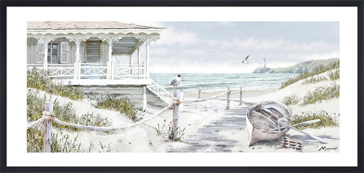 Gull Island Framed Art Print by Richard Macneil