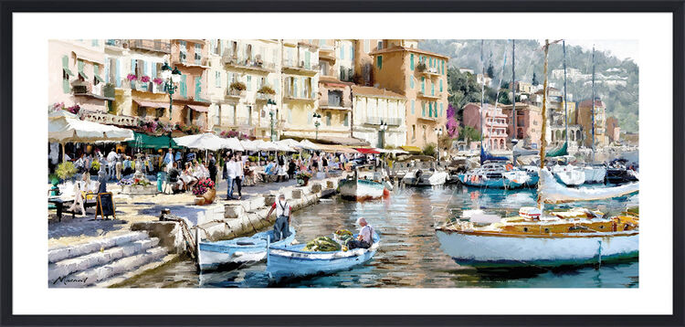 Harbour Framed Art Print by Richard Macneil