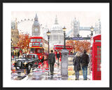 London Collage Framed Art Print by Richard Macneil