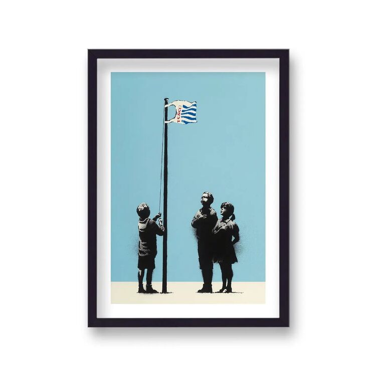 United States of Tesco Framed Art Print by Banksy