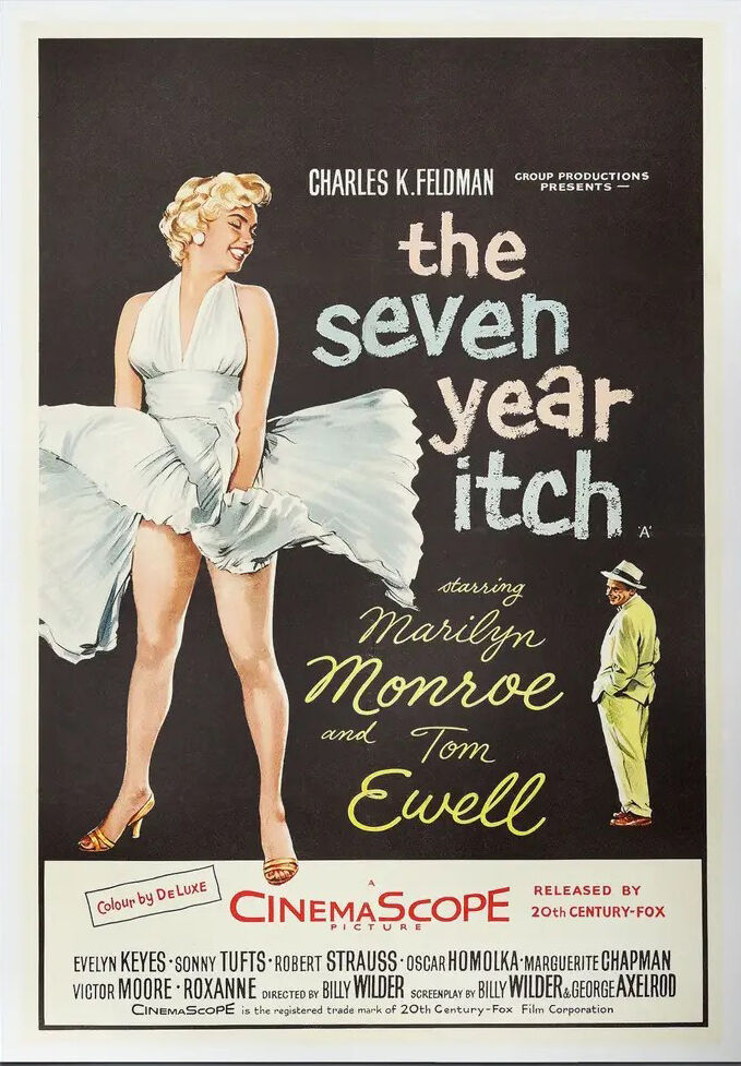 The Seven Year Itch Vintage Movie Poster