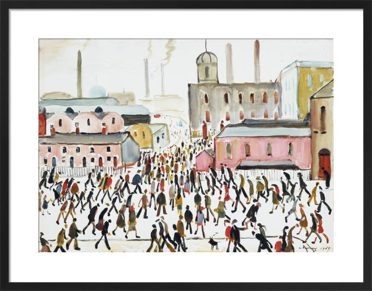 Going To Work, 1959 Framed Art Print by L.S. Lowry