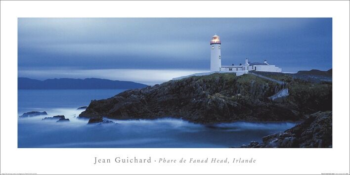 Phare De Fanad Head, Irlande Framed Art Print by Jean Guichard