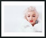 White Framed Art Print from the Marilyn Monroe Collection