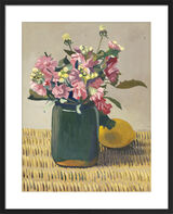 A Bouquet of Flowers and a Lemon, 1924 Framed Art Print by Félix Vallotton