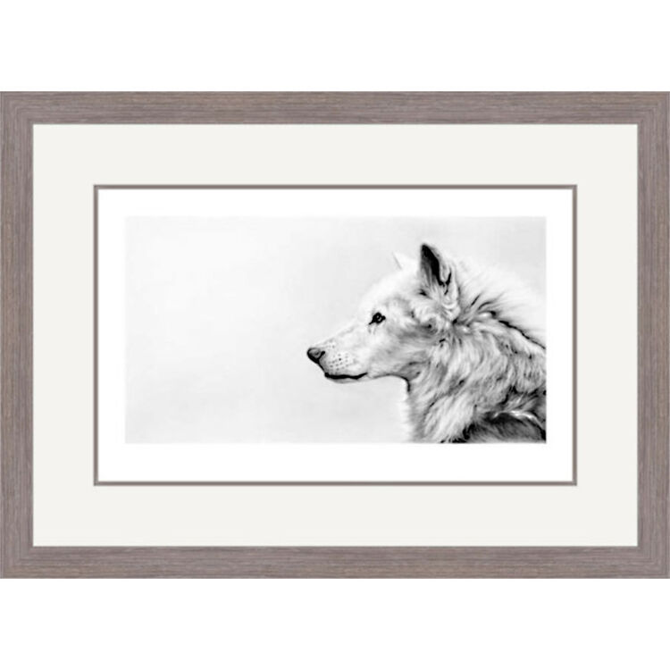 Endless Winter - Wolf Framed Limited Edition Art Print by Jamie Boots