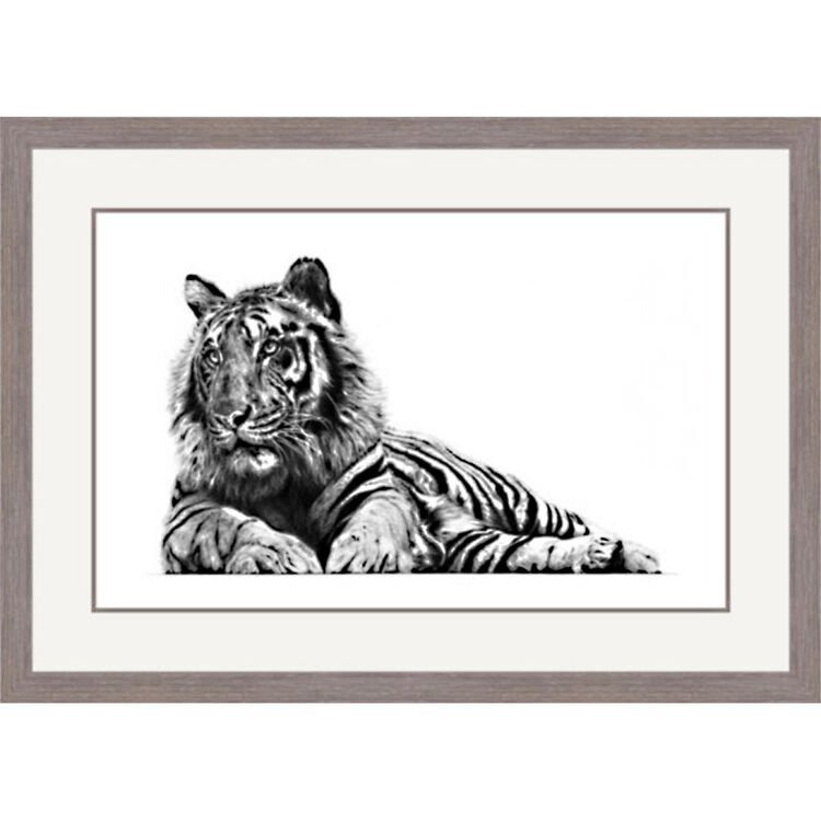 Jungle Lord - Bengal Tiger Framed Limited Edition Art Print by Jamie Boots