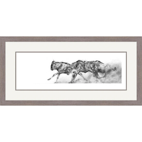 Migration - Wildebeest Framed Limited Edition Art Print by Jamie Boots