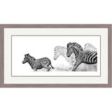 Free Spirit - Chapmans Zebras Framed Limited Edition Art Print by Jamie Boots