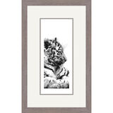 Waiting - Siberian Tiger Cub Framed Limited Edition Art Print by Jamie Boots