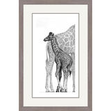 Graceful - Giraffes Framed Limited Edition Art Print by Jamie Boots