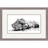 Eastern Promise - Snow Leopard Cub Framed Limited Edition Art Print by Jamie Boots