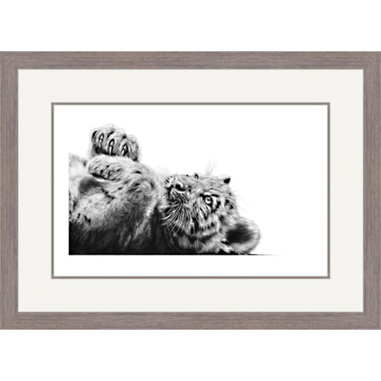 Russian Dreamer - Siberian Tiger Framed Limited Edition Art Print by Jamie Boots